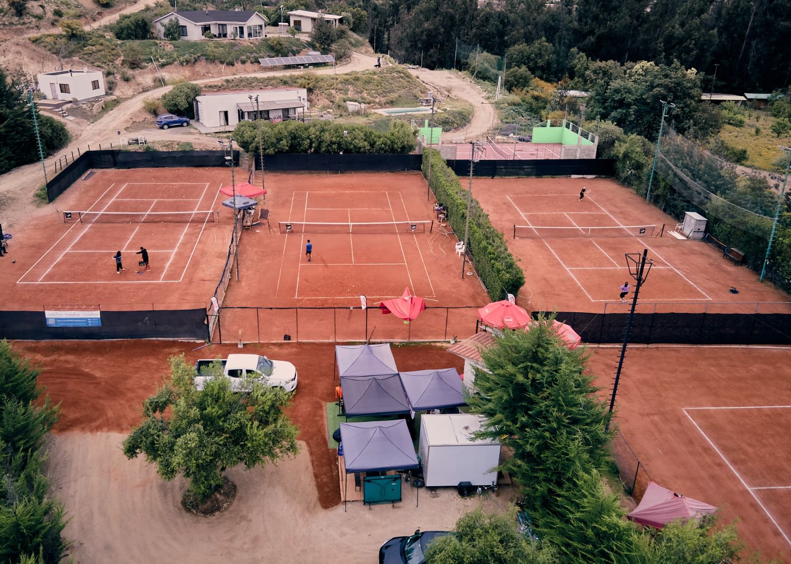 Vista aérea del Club de Tenis Quilpué